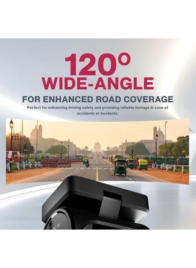 Pioneer كاميرا داش للسيارة بايونير VREC-H120SC | تصميم فائق الصغر | دعم التطبيق | دقة 1296p | مجال رؤية واسع | واي فاي | حساس G | تسجيل طارئ | دعم بطاقة microSD حتى 128GB - Image 3